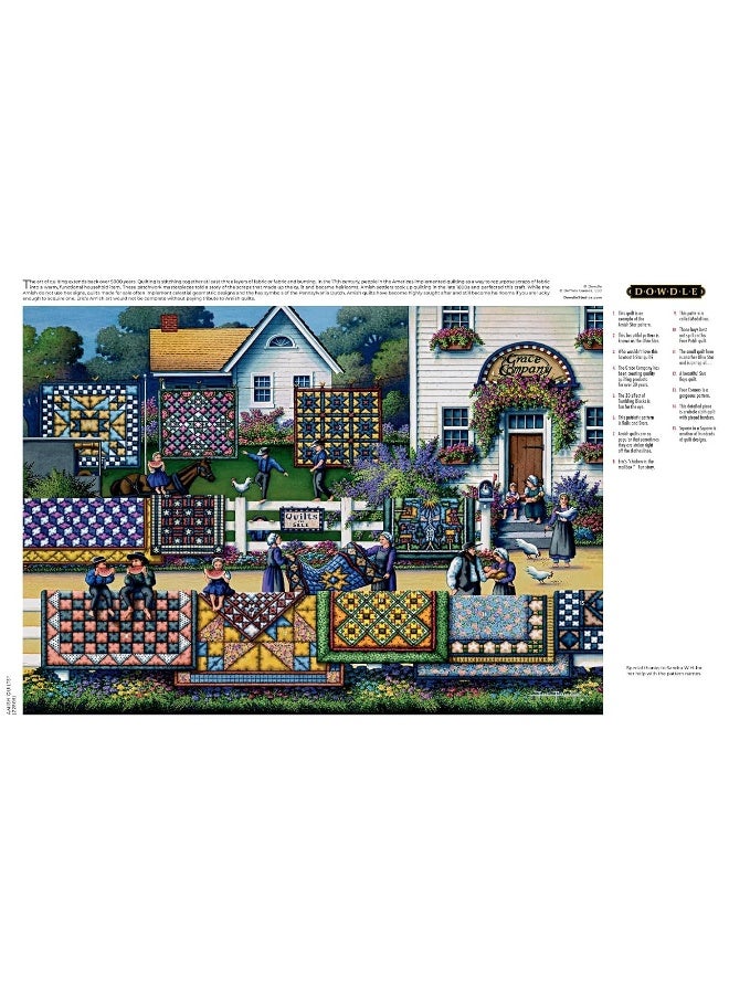 Buffalo Games  Dowdle  Amish Quilts  300 Piece Jigsaw Puzzle for Adults Challenging Puzzle Perfect for Game Nights  Finished Puzzle Size is 2125 x 1500