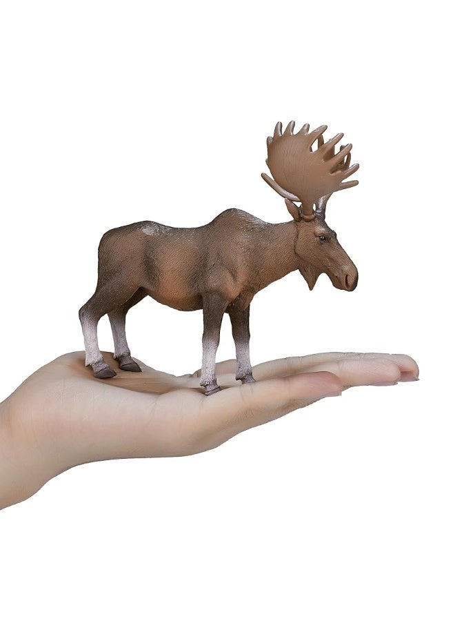 MOJO European Elk (Moose) Realistic International Wildlife Toy Replica Hand Painted Figurine