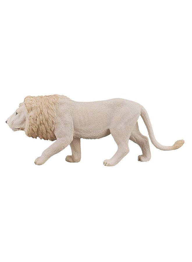 MOJO White Lion Realistic International Wildlife Toy Replica Hand Painted Figurine