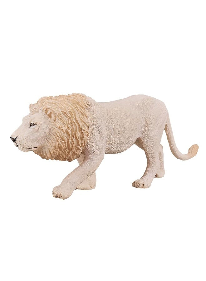 MOJO White Lion Realistic International Wildlife Toy Replica Hand Painted Figurine