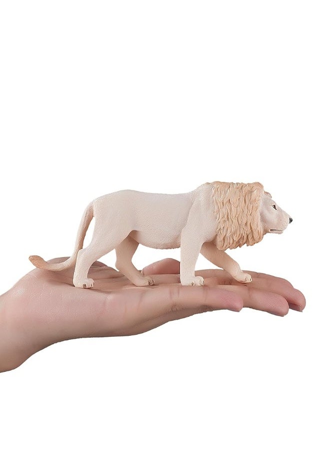 MOJO White Lion Realistic International Wildlife Toy Replica Hand Painted Figurine