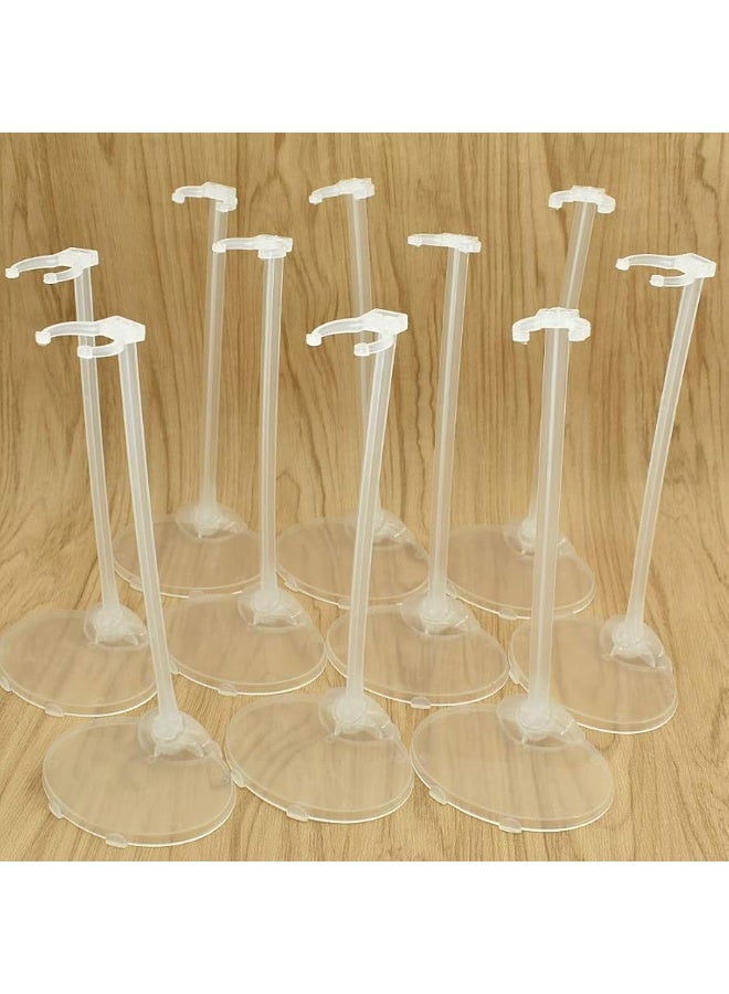 10pcs Transparent Stand Support for Dolls Mini Display Holder