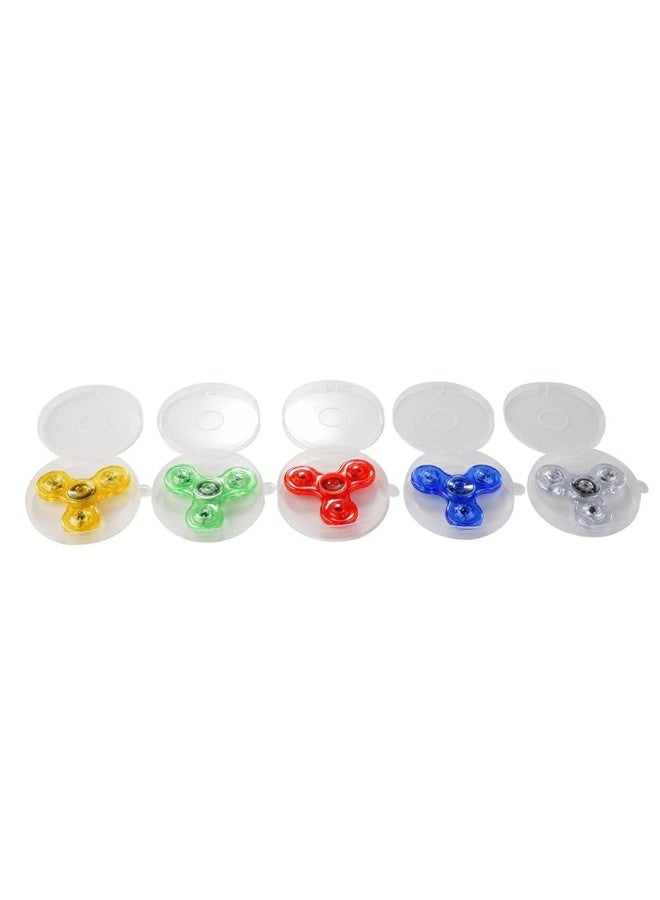 FIGROL 5 Pack Fidget Spinnersï½œLED Light Up Fidget Spinners for Childrenï½œParty Favorsï½œGoodie Bag Stuffers Birthday Gifts Classroom Prizes