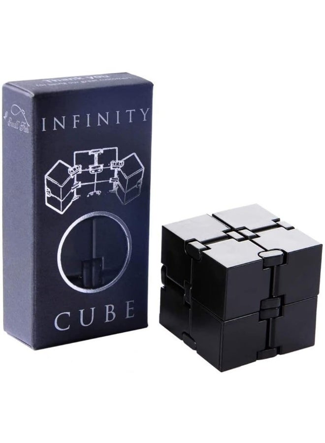 Infinity Cube Sensory Fidget Toy, EDC Fidgeting Game for Kids and Adults, Cool Mini Gadget Best for Stress and Anxiety Relief and Kill Time, Unique Idea That is Light on The Fingers and Hands