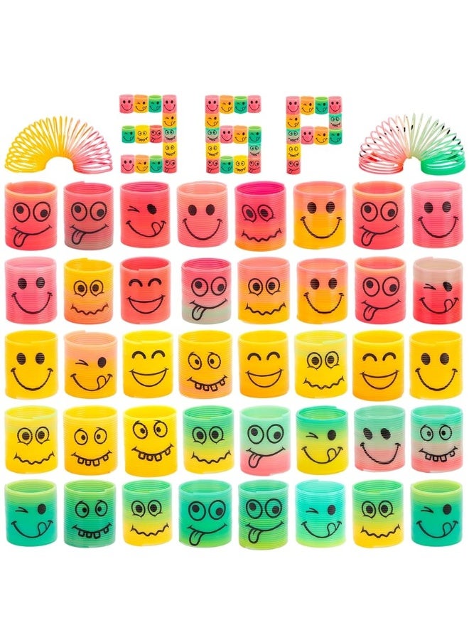 JOHOUSE 36PCS Mini Springs Toys Rainbow Magic Fidget Stress Coil Mini Spring Bulk Toys for Party Favor Carnival Prize Birthday Goodie Bag Stuffers for Kids Boys Girls