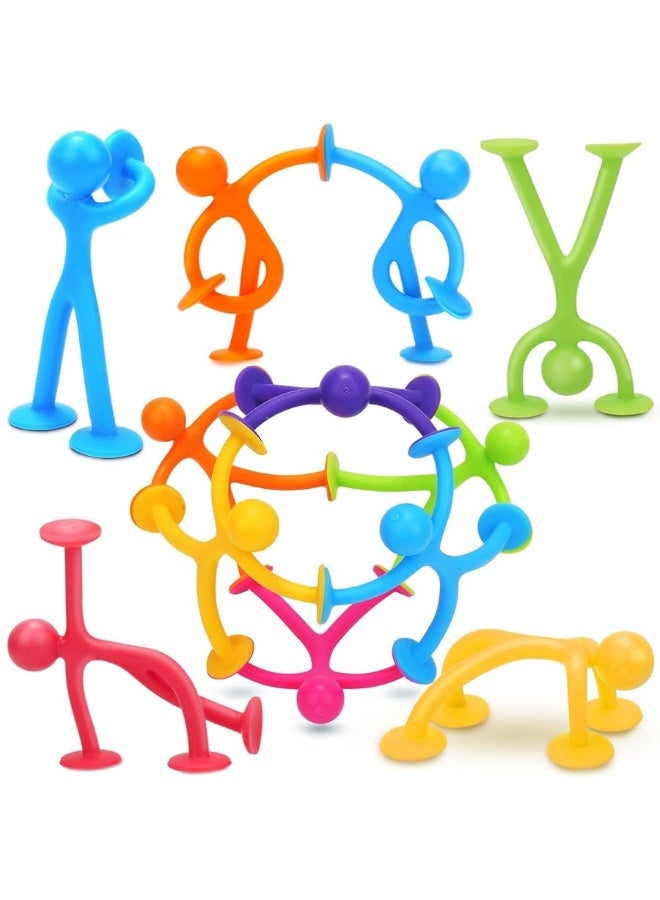 Suction Fidget Toys for Kids, 21Pcs Sensory Fidget Toys for Boys Girls, Stress Relief Desk Toys for Adults, Cars Travel Toys for Toddlers, Birthday Gifts Bulk Party Favors Kids Classroom Prize