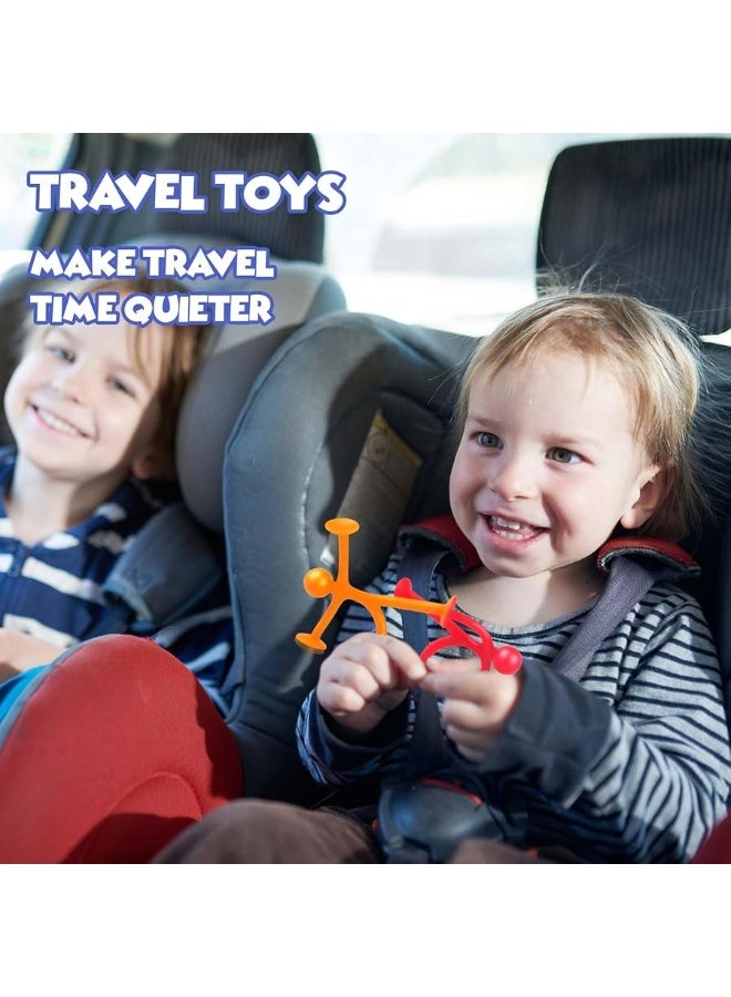 Suction Fidget Toys for Kids, 21Pcs Sensory Fidget Toys for Boys Girls, Stress Relief Desk Toys for Adults, Cars Travel Toys for Toddlers, Birthday Gifts Bulk Party Favors Kids Classroom Prize