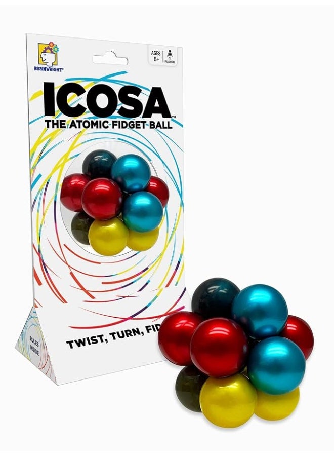 Brainwright - ICOSA - The Atomic Fidget Ball - Twist, Turn, Fidget!