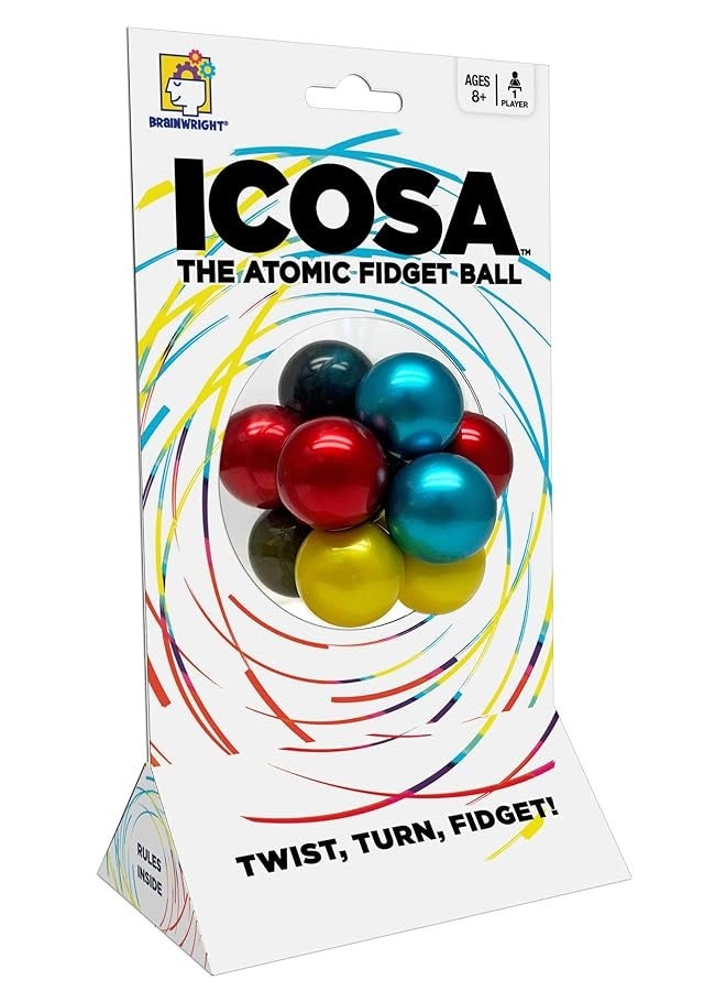 Brainwright - ICOSA - The Atomic Fidget Ball - Twist, Turn, Fidget!