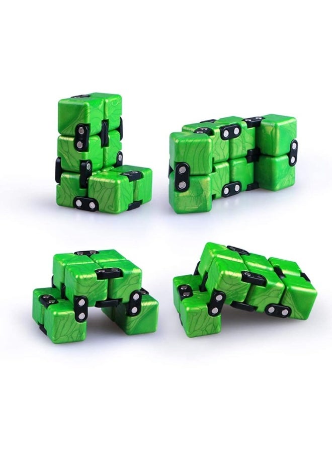 QIYI Little Golden Elephant Upgraded Infinity Cube Fidget Toy,Cool Mini Gadget Best for Stress and Anxiety Relief and Kill Time, Special Designed Texture Artistic and Fashion(Sapphire)