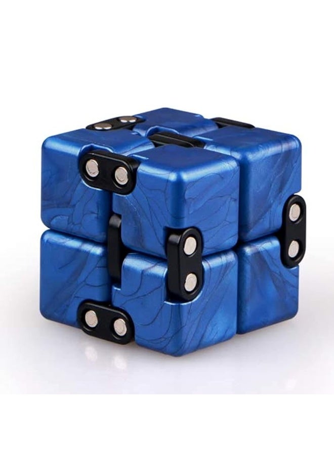 QIYI Little Golden Elephant Upgraded Infinity Cube Fidget Toy,Cool Mini Gadget Best for Stress and Anxiety Relief and Kill Time, Special Designed Texture Artistic and Fashion(Sapphire)