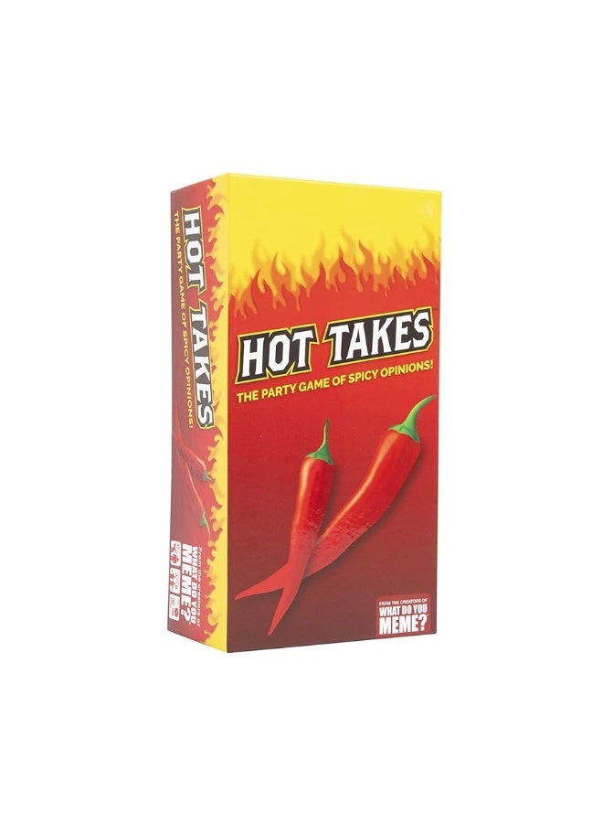 WHAT DO YOU MEME? Hot Takes - The Party Game of Spicy Opinions - Adult Party Games & Fun Gifts for Adults