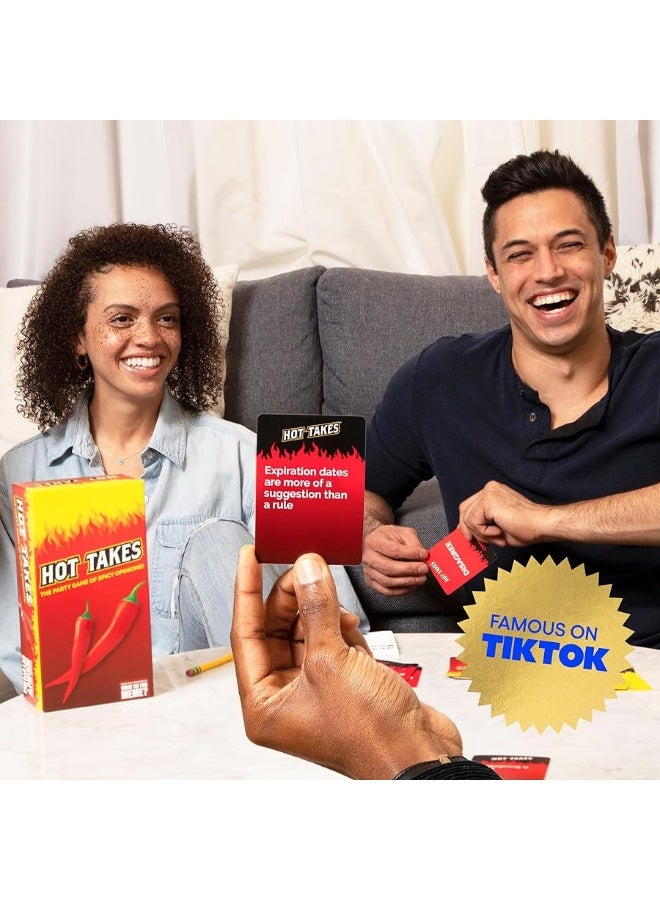WHAT DO YOU MEME? Hot Takes - The Party Game of Spicy Opinions - Adult Party Games & Fun Gifts for Adults