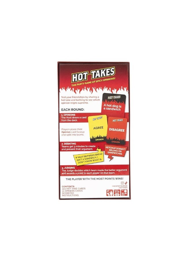 WHAT DO YOU MEME? Hot Takes - The Party Game of Spicy Opinions - Adult Party Games & Fun Gifts for Adults