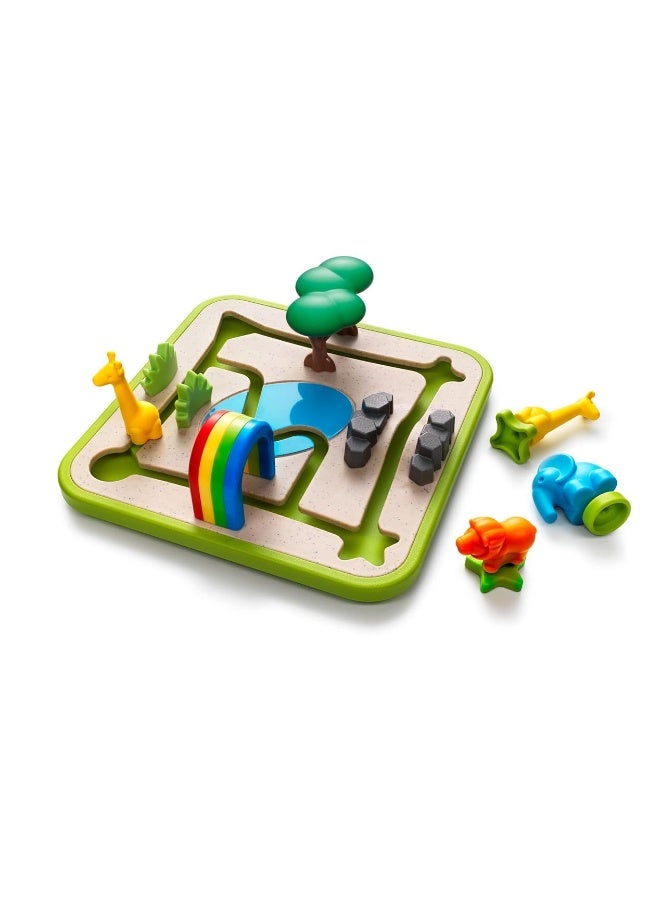 SmartGames Safari Park Jr. Preschool Puzzle Game with 60 Challenges for Ages 3 and Up