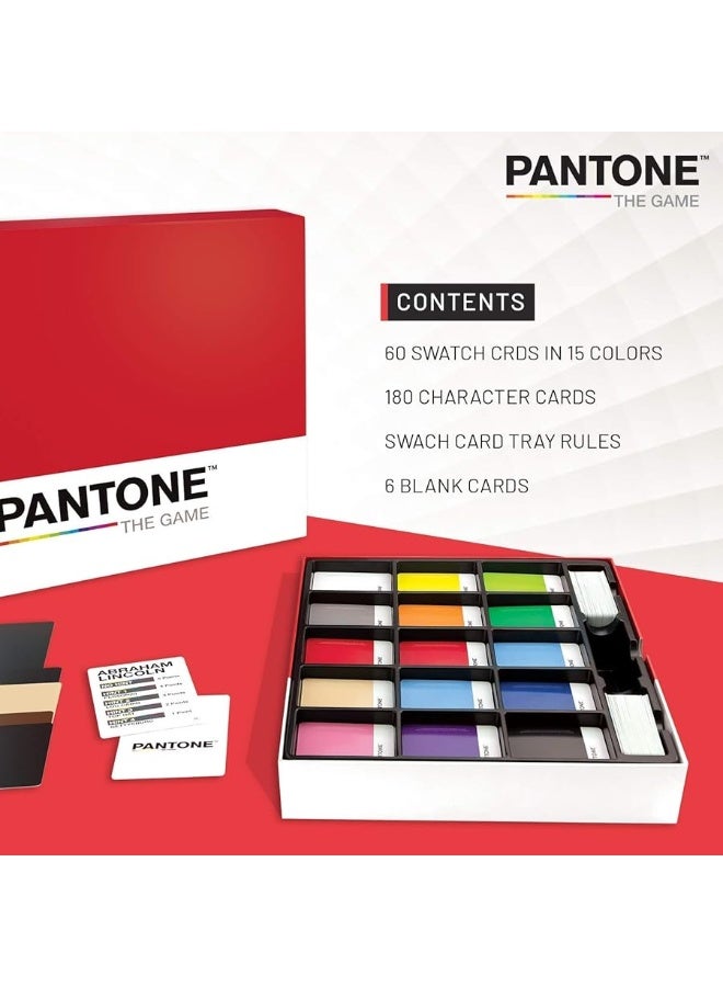 Pantone: The Game - Simple-to-Play Competitive Party Game - Ages 8 and Up - Create Pop Culture Characters Using Only Color Swatches and Your Own Creativity!