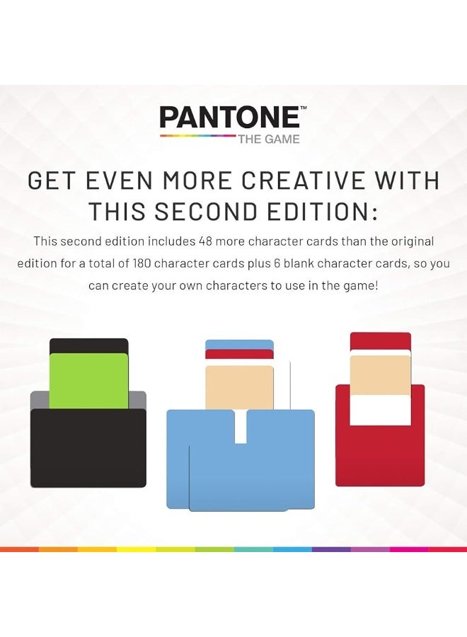 Pantone: The Game - Simple-to-Play Competitive Party Game - Ages 8 and Up - Create Pop Culture Characters Using Only Color Swatches and Your Own Creativity!