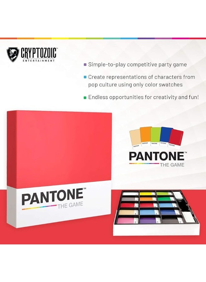 Pantone: The Game - Simple-to-Play Competitive Party Game - Ages 8 and Up - Create Pop Culture Characters Using Only Color Swatches and Your Own Creativity!