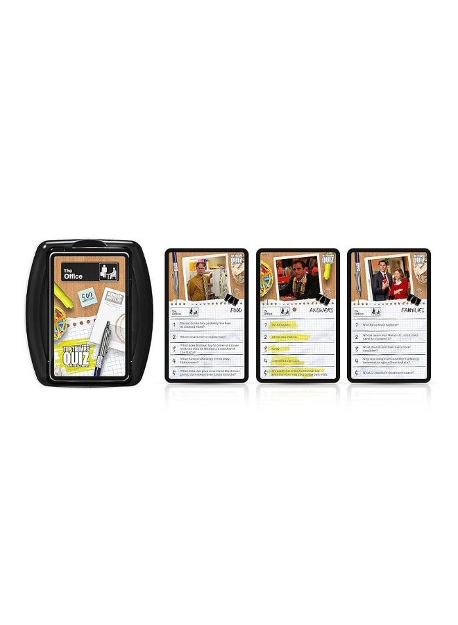 Top Trumps The Office: Quiz Games - Trivia Quiz - Games for Teenagers - Games for Adults - Great Travel Games and Road Trip Games - Trivia Outdoor Games- Family Games for Kids and Adults 2+ Players