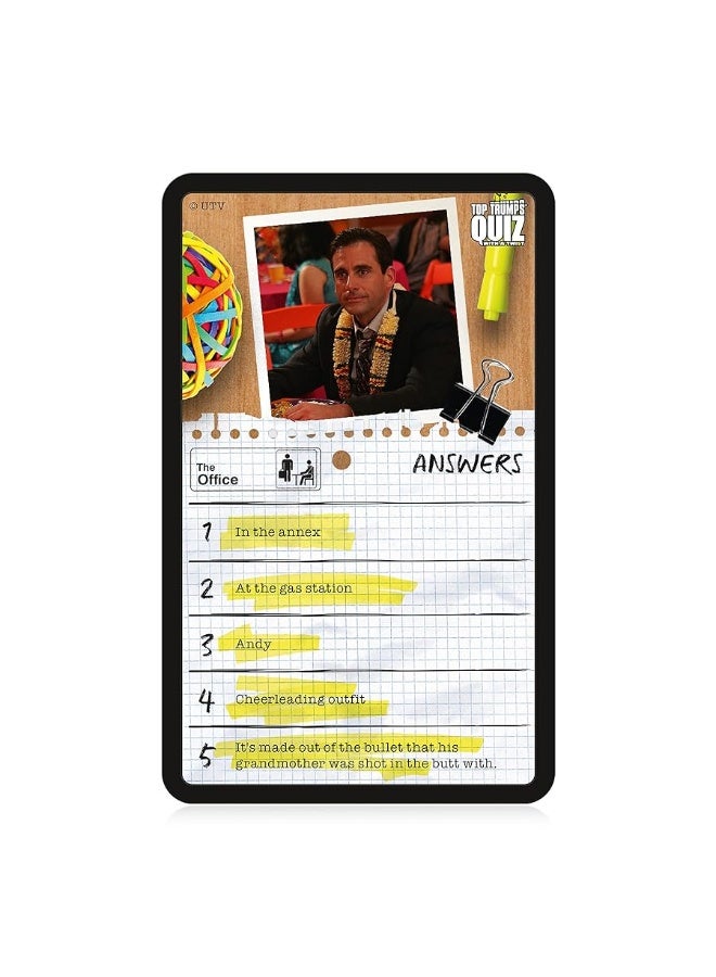 Top Trumps The Office: Quiz Games - Trivia Quiz - Games for Teenagers - Games for Adults - Great Travel Games and Road Trip Games - Trivia Outdoor Games- Family Games for Kids and Adults 2+ Players