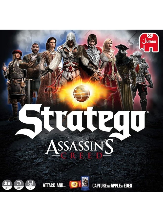 Jumbo, Stratego - Assassin's Creed, Strategy Board Game, 2 Players, Ages 8 Year Plus