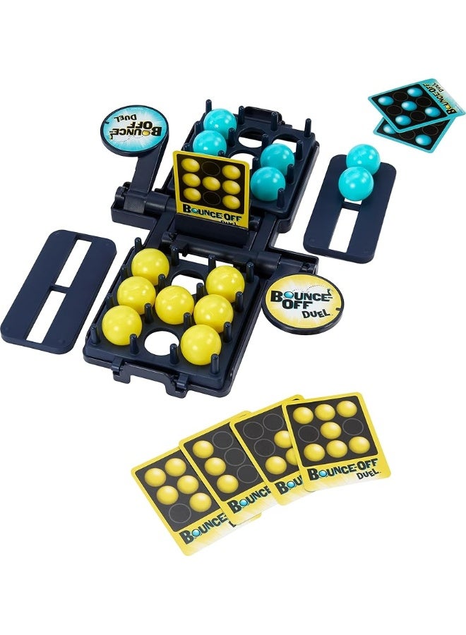 Mattel Games BounceOff Duel 2Player Game for Kids Teens  Adults Slam The Paddles  Balls Pop Out with Challenge Cards