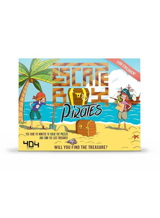 Escape Box Pirates Game  Escape Room in a Box  Fun for Family Game Night  Puzzle Solving Game for Kids and Adults  Ages 7  25 Players  Average Playtime 45 Minutes  Made by 404 On Board