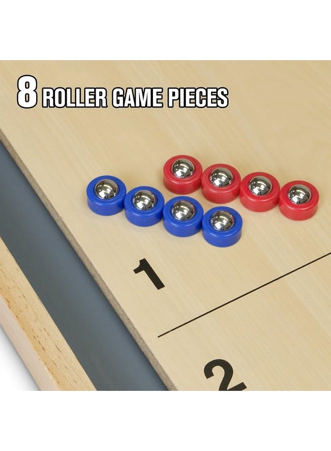 GoSports Shuffleboard and Curling 2 in 1 Board Games  Classic Tabletop or Giant Size  Choose Your Style