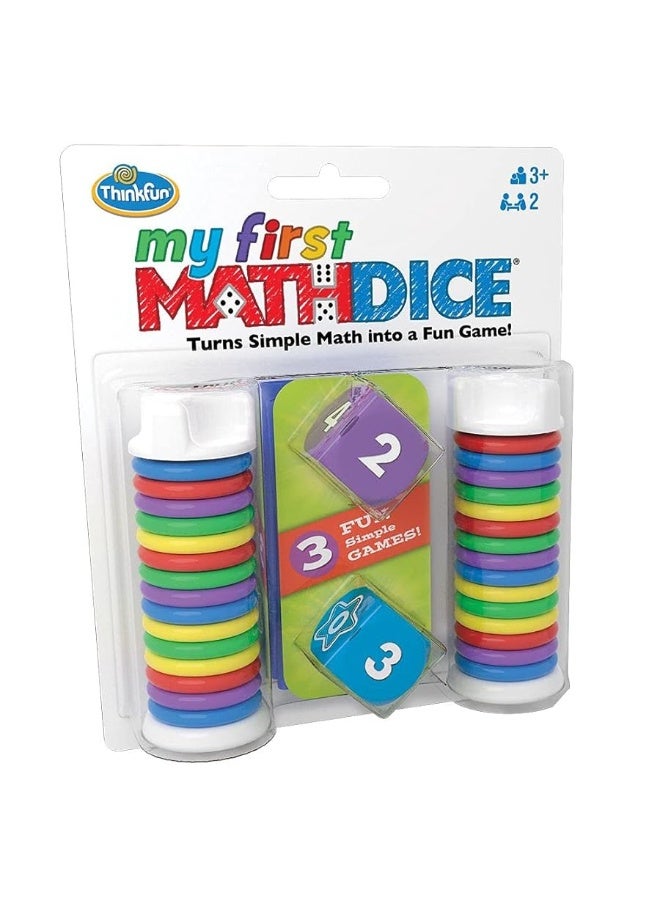 Think Fun - My First Math Dice - Fun Game That Teaches Math and Counting Skills to Kids Age 3 and Up