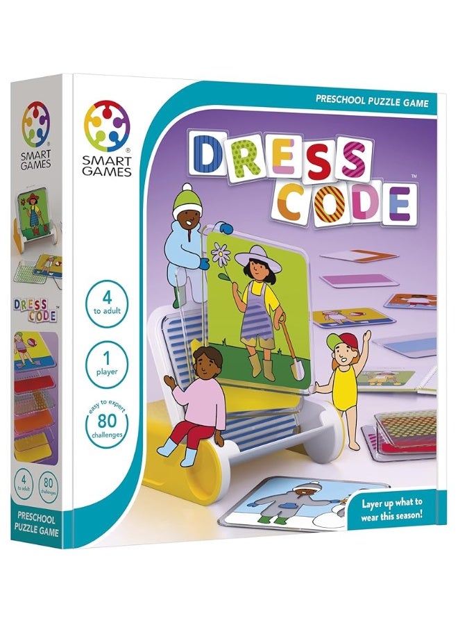 SmartGames Dress Code Stacking Game with 80 Challenges for Kids Ages 4 +