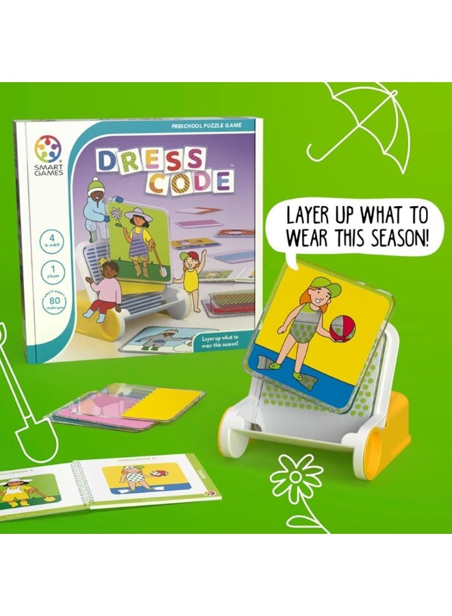 SmartGames Dress Code Stacking Game with 80 Challenges for Kids Ages 4 +