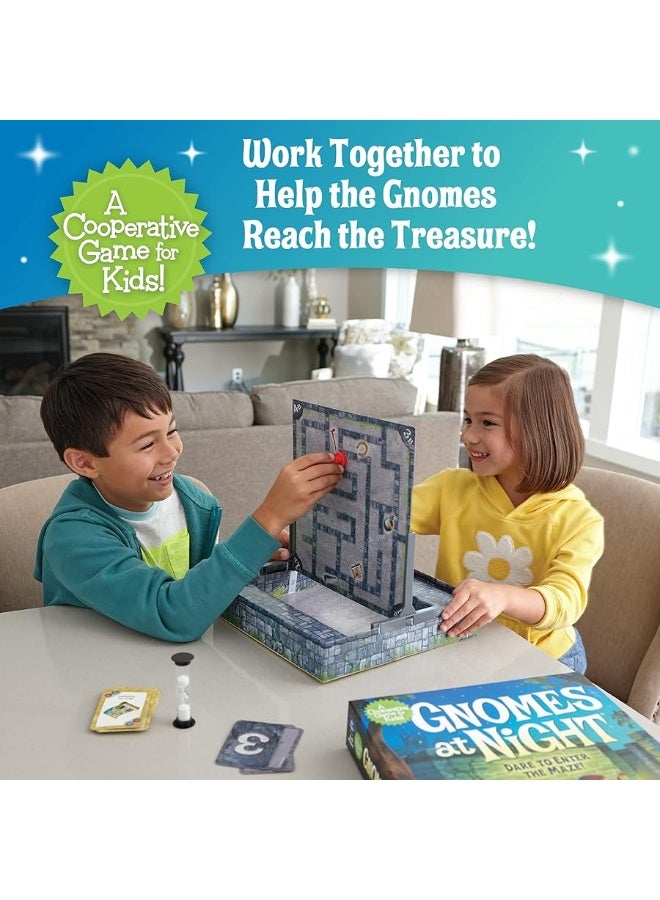 Peaceable Kingdom Gnomes at Night A Cooperative Maze Game for 2 to 4 Kids Ages 6+