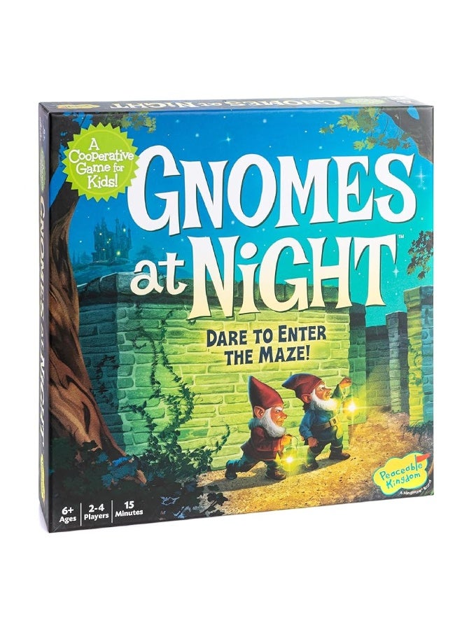 Peaceable Kingdom Gnomes at Night A Cooperative Maze Game for 2 to 4 Kids Ages 6+