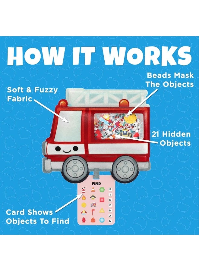 BIZYBOO  The Original Seek  Find Plush  Hidden Object Search Problem Solving Educational Matching Game for Kids 2 and Up  2 Pack GG  Toasty
