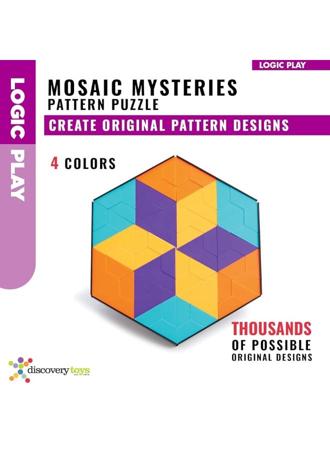 Discovery Toys Mosaic Mysteries Pattern Puzzle | Kid-Powered Learning | STEM Educational Toy Learning & Childhood Development 8 Years and Up