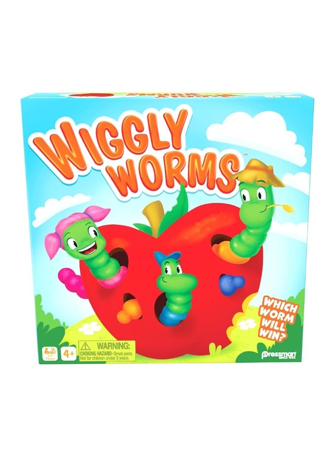 Pressman Wiggly Worms Game  Color Matching Memory Preschool Game Kids Ages 4 and Up