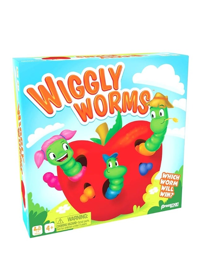 Pressman Wiggly Worms Game  Color Matching Memory Preschool Game Kids Ages 4 and Up