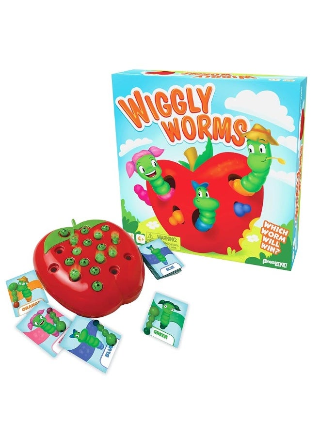 Pressman Wiggly Worms Game  Color Matching Memory Preschool Game Kids Ages 4 and Up
