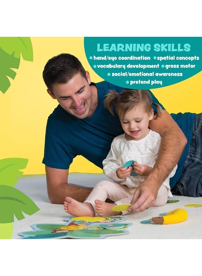 Peaceable Kingdom Monkey Around First Game for Toddlers Interactive play with Parent Ages 2+