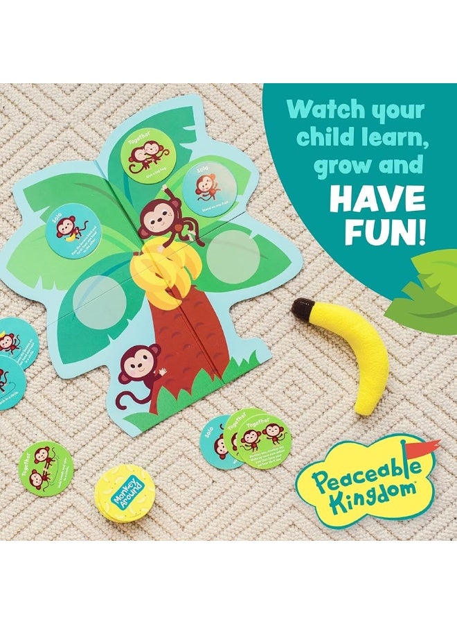 Peaceable Kingdom Monkey Around First Game for Toddlers Interactive play with Parent Ages 2+
