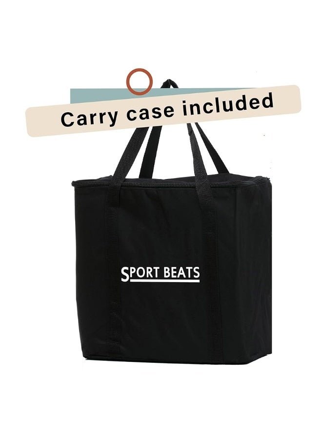 SPORT BEATS Outdoor Games Large Tower Game 54 Blocks Stacking Game - Includes Carry Bag and Scoreboard