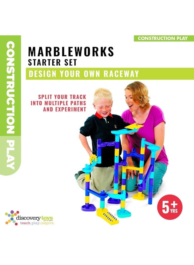 Discovery Toys MARBLEWORKS Marble Run Starter | Kid-Powered Learning | STEM Educational Building Block Toy Learning & Childhood Development 5 Years Old and Up