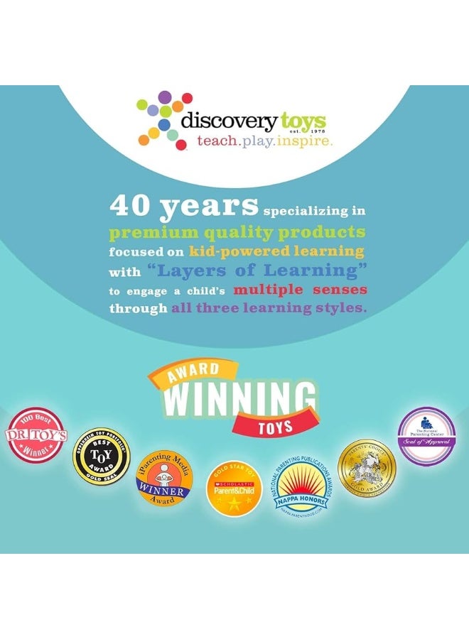 Discovery Toys MARBLEWORKS Marble Run Starter | Kid-Powered Learning | STEM Educational Building Block Toy Learning & Childhood Development 5 Years Old and Up