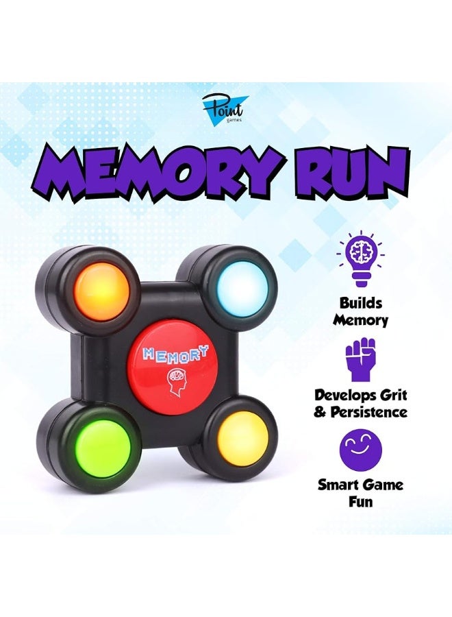 Point Games Memory Run  Electronic Memory Handheld Game with Lights  Competitive Maze Challenge Gameplay Cognitive Developmental Brain Teaser Puzzle Toy  Kids Ages 6