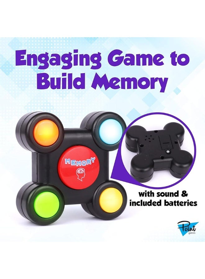 Point Games Memory Run  Electronic Memory Handheld Game with Lights  Competitive Maze Challenge Gameplay Cognitive Developmental Brain Teaser Puzzle Toy  Kids Ages 6