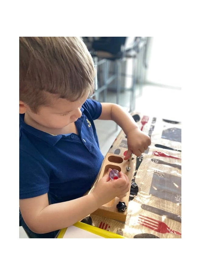 MEROCO Montessori Screw Driver Board for Kids Montessori Materials Basic Skills Educational Learning Toys for 3 4 5 Year Old Kids Toddlers Sensory Montessori Toy Preschool Classroom Fine Motor Skills
