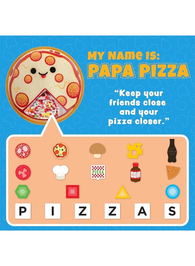 BIZYBOO  The Original Seek  Find Plush  Hidden Object Search Problem Solving Educational Matching Game for Kids 2 and Up  2 Pack Cruz  Papa Pizza