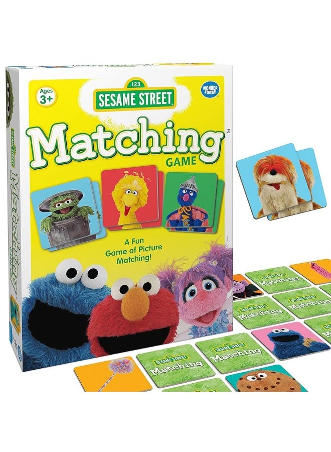 Wonder Forge Sesame Street Matching Game by Wonder Forge | for Boys & Girls Age 3 to 5 | A Fun & Fast Memory Game for Kids | Elmo, Big Bird, Cookie Monster, Bert & Ernie, and More