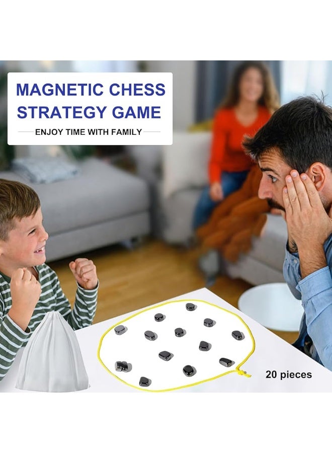 Magnetic Chess Game,Multiplayer Board Game,Fun Table Top Magnet Chess Game,Cluster Game for Kids Adult Board Games