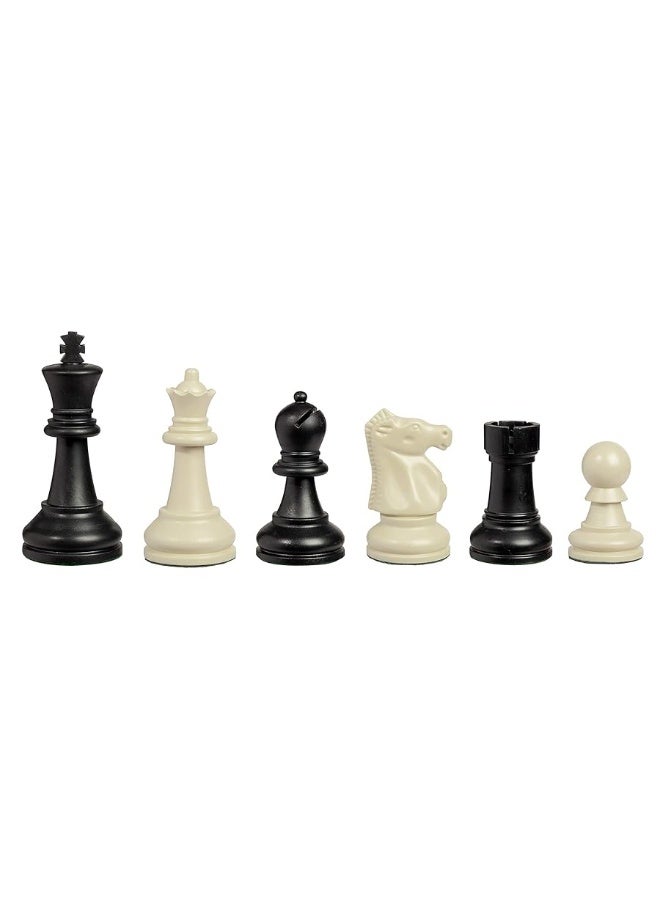 Bobby Fischer Ultimate Chess Pieces Set, Staunton Plastic Tournament Chess Set -Extra Queens, Triple Weighted